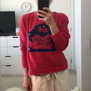 Maje red sweatshirt